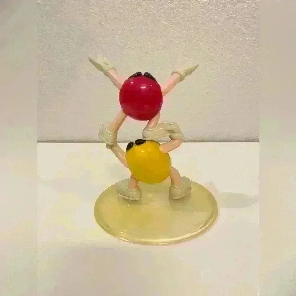 M&M's Vintage Red and Yellow Character‎ Candy Dish NO DISH INCLUDED 6